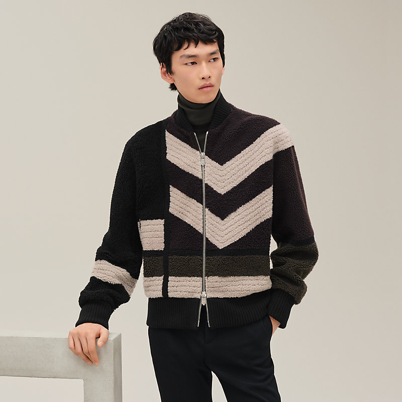 ブルゾン 《Hクラブ・リミックス》 - ブルー - 44 | Hermès - エルメス