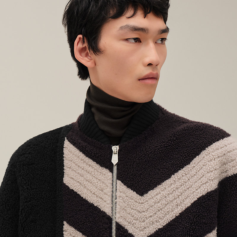 ブルゾン 《Hクラブ・リミックス》 - ブルー - 44 | Hermès - エルメス