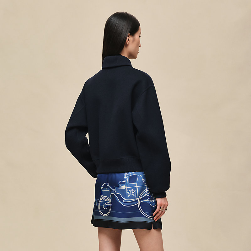 ■新同■　エルメス ニット 長袖 洋服 レディース アパレル シルク ブルー #34 箱 【481772】1 HERMES - エルメス HERMES ニット マルジェラ期 ヴァルーズ セーター