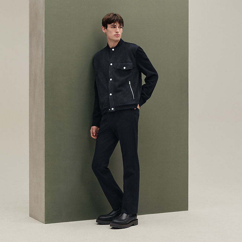 ブルゾン フロントレザー - グリーン - 3XL | Hermès - エルメス-公式