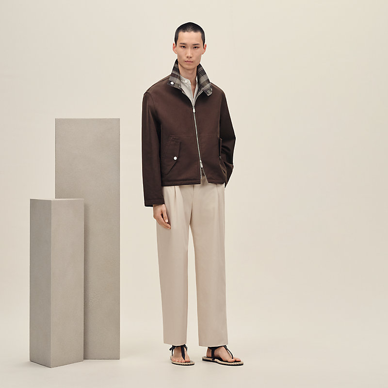 完全値下げ❗️HERMÈS シルク ブルゾン　リバーシブル　48 サイズ ブルゾン リバーシブル | Hermès - エルメス-公式サイト