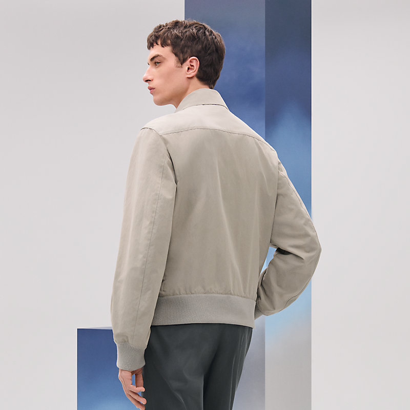 70年代Hermes Sport サドルショルダーレザーブルゾン 70年代Hermes Sport サドルショルダーレザーブルゾン