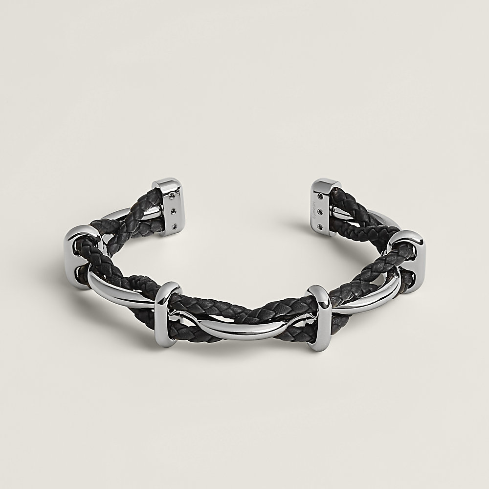 ブレスレット 《エジェ》 - ブラック | Hermès - エルメス-公式サイト