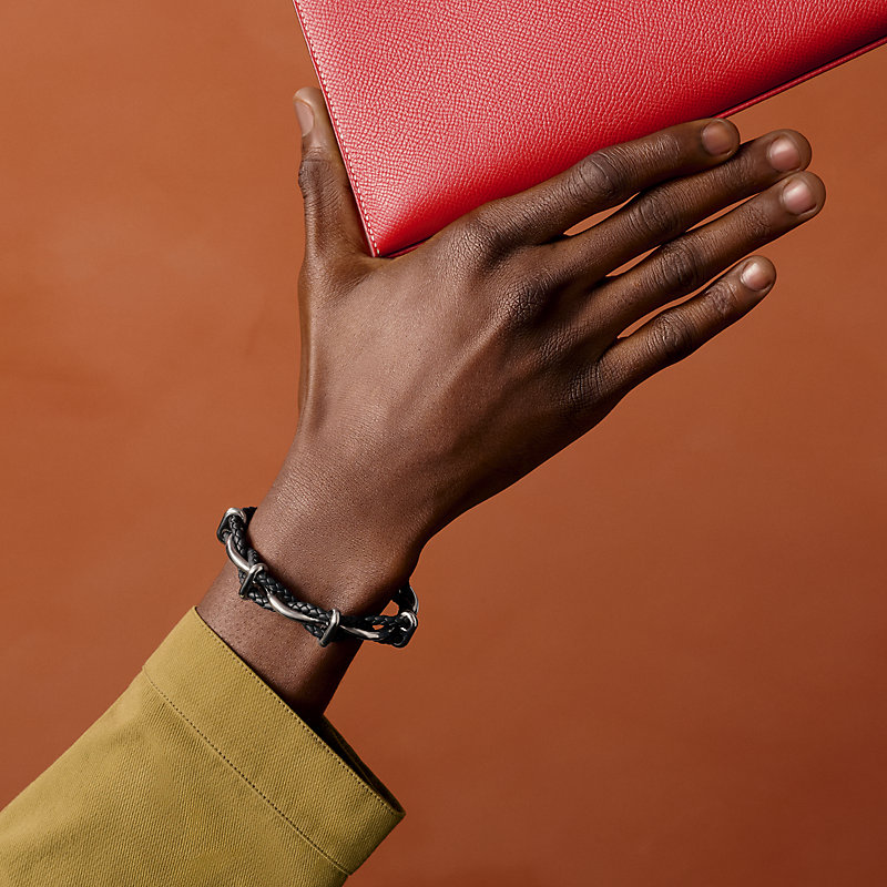 ブレスレット 《エジェ》 - ブラック | Hermès - エルメス-公式サイト