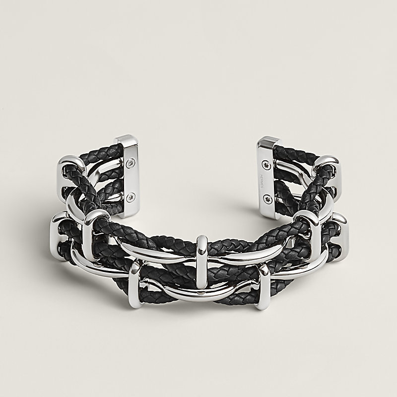 ブレスレット 《エジェ》 - ブラック | Hermès - エルメス-公式サイト
