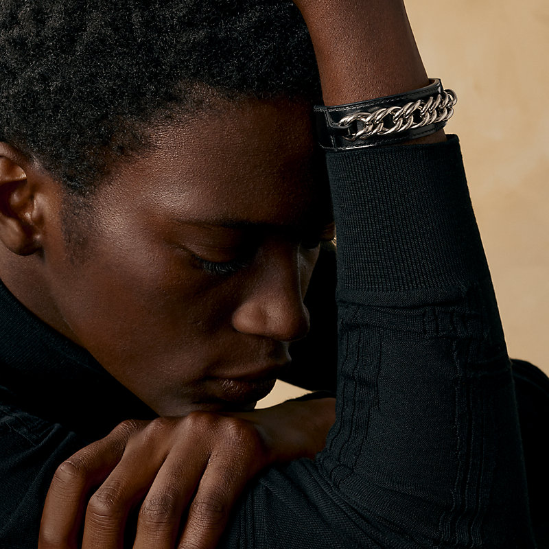 ブレスレット 《レニー》 - ブラック | Hermès - エルメス-公式サイト