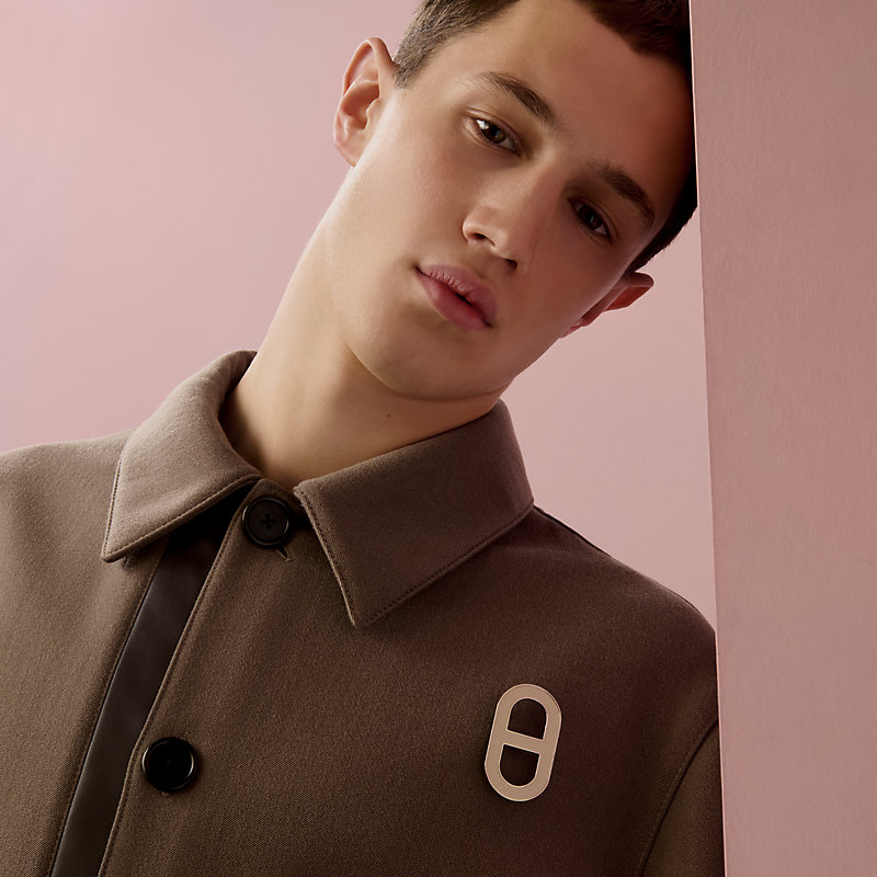 ブローチ 《シェーヌ・ダンクル》 - ホワイト | Hermès - エルメス