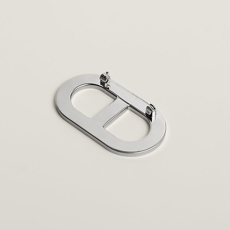 ブローチ 《シェーヌ・ダンクル》 - マロン | Hermès - エルメス-公式