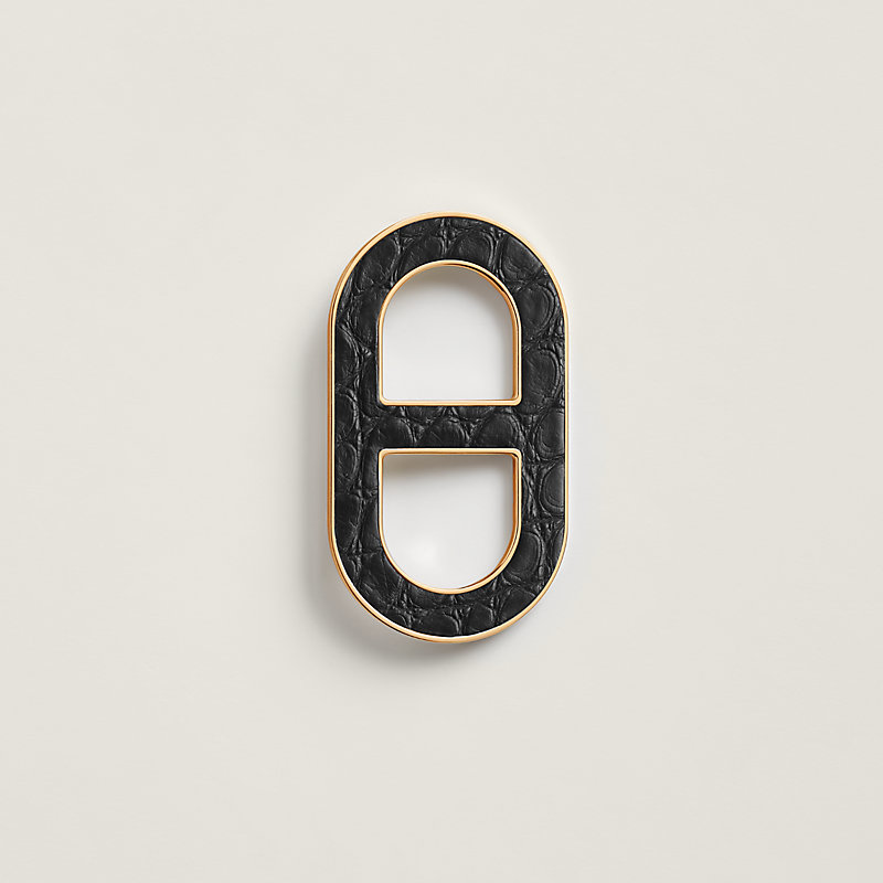 ブローチ 《シェーヌ・ダンクル》 - ブラック | Hermès - エルメス