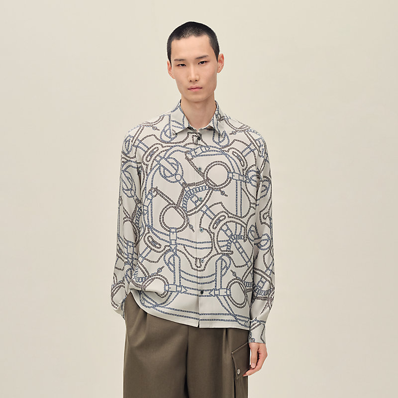 HERMES フランス製 シルク プリント シャツ プリントシャツ 《エプロン・ドール》 | Hermès - エルメス-公式サイト