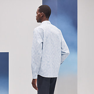 HERMES エルメス プリント コットン プルオーバー シャツ 898000002439000-