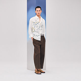 【エレガント】エルメス ボクシーTシャツプリント マキシTシャツ 《パルフロワ・リミックス》プリント | Hermès
