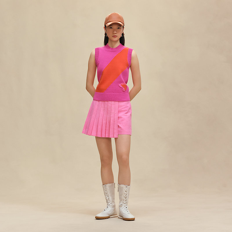 プリーツキュロットスカート - ピンク | Hermès - エルメス-公式サイト