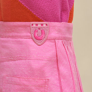 プリーツキュロットスカート - ピンク | Hermès - エルメス-公式サイト