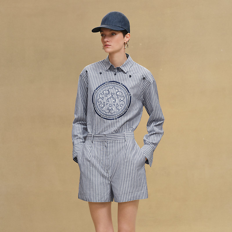 HERMES デニムショートパンツXLエルメスバレンシアガグッチセリエボタン HERMES デニムショートパンツXLエルメスバレンシアガグッチセリエ