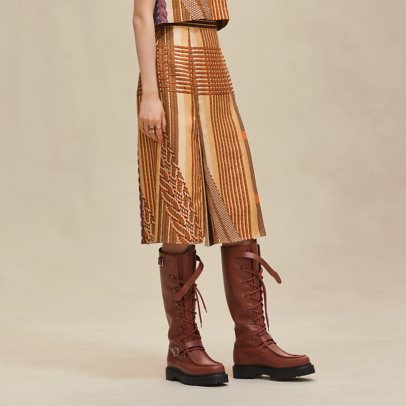 プリーツスリットスカート-《