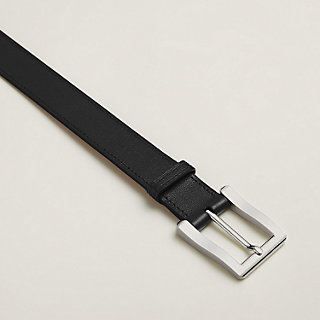Hermès Belt Buckle & Reversible Belt #90 Black / Guilloche