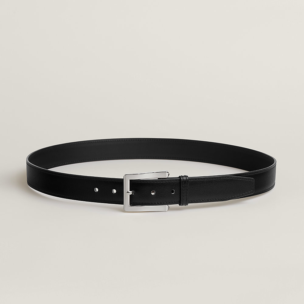 Hermès / HERMES Belt Buckle H O Carré #80 Black/Brown/Gold