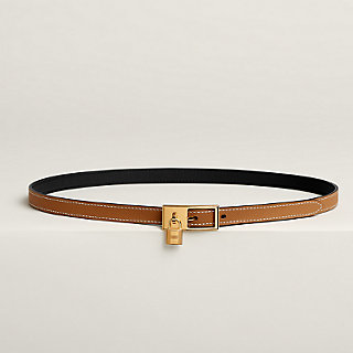 HERMES* リバーシブルベルト ラッキー15 南京錠付 バックル ベルト 《ラッキー》 15 | Hermès - エルメス-公式サイト