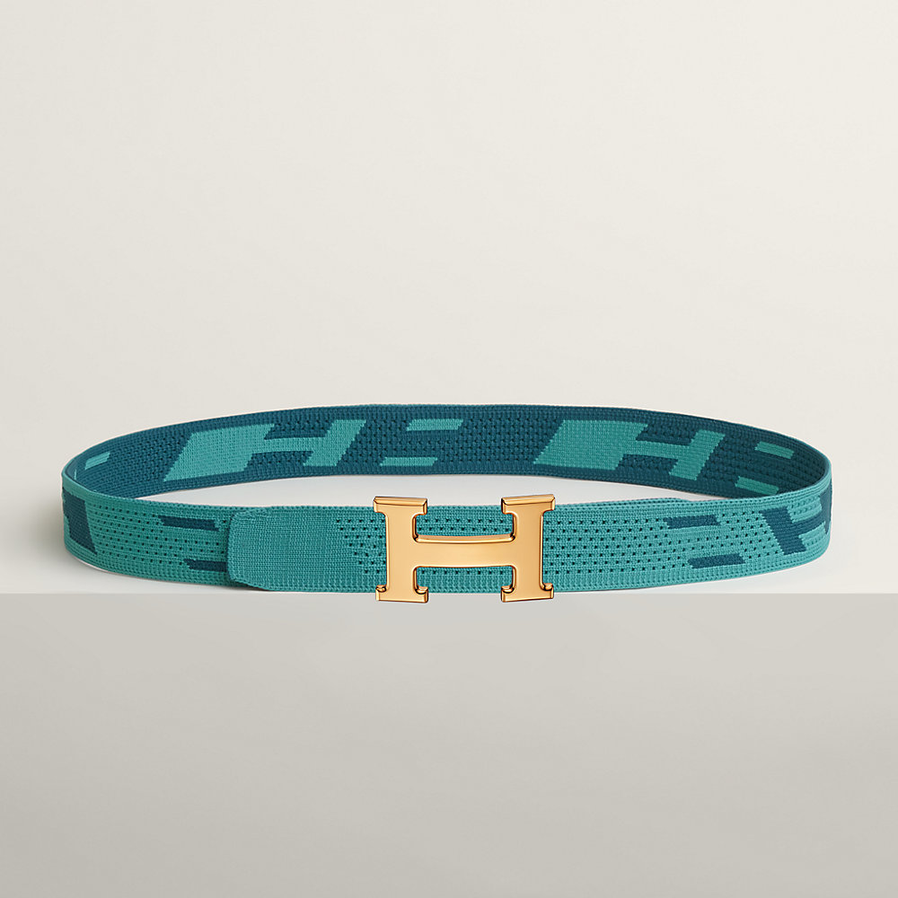 ベルトバックル 《Hストリエ》 & レザーベルト 32 mm | Hermès