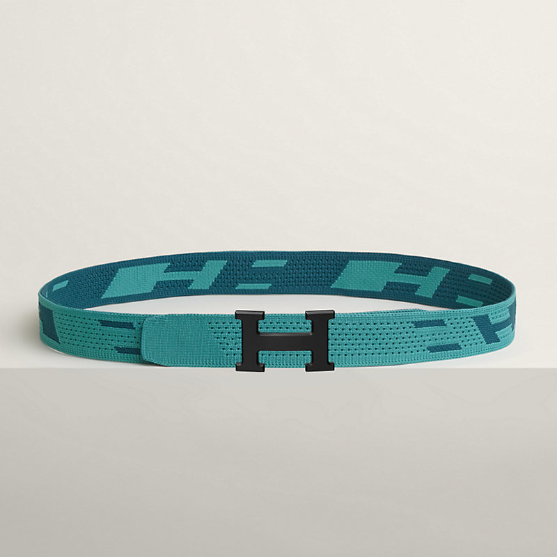 ベルトバックル 《H》 & ニットベルト 《スプリント》 32 mm