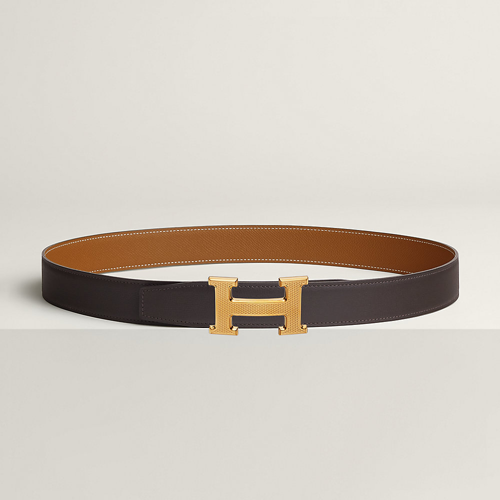ベルトバックル 《Hギヨシェ》 & レザーベルト（キット） 32 | Hermès