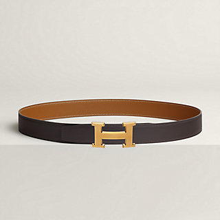 ベルトバックル 《Hギヨシェ》 & レザーベルト（キット） 32 | Hermès