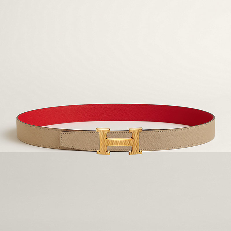 ベルトバックル 《Hギヨシェ》 & レザーベルト（キット） 32 | Hermès