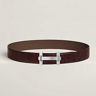 ベルトバックル 《Hジャンピング》 & レザーベルト 38 mm | Hermès