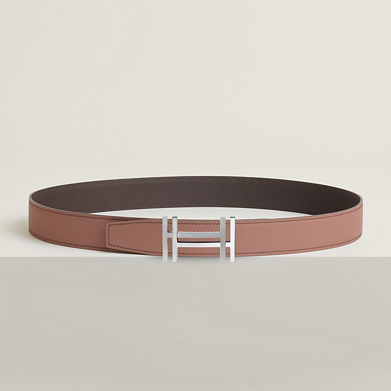 新品•正規品エルメスHERMES 90ベルトバックル H・オ・カレ＆レザーベルト ベルトバックル 《H・オ・カレ》 & レザーベルト（キット） 32