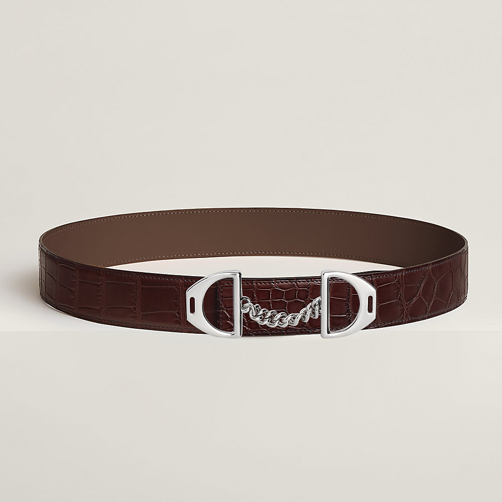 ベルトバックル 《エキパージュ》 & レザーベルト 38 mm | Hermès