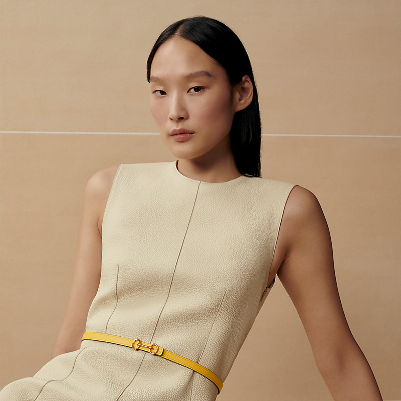 HERMES ベルト ベージュ レザー 美品》HERMES ベージュ レザー ベルト Hバックル - メルカリ