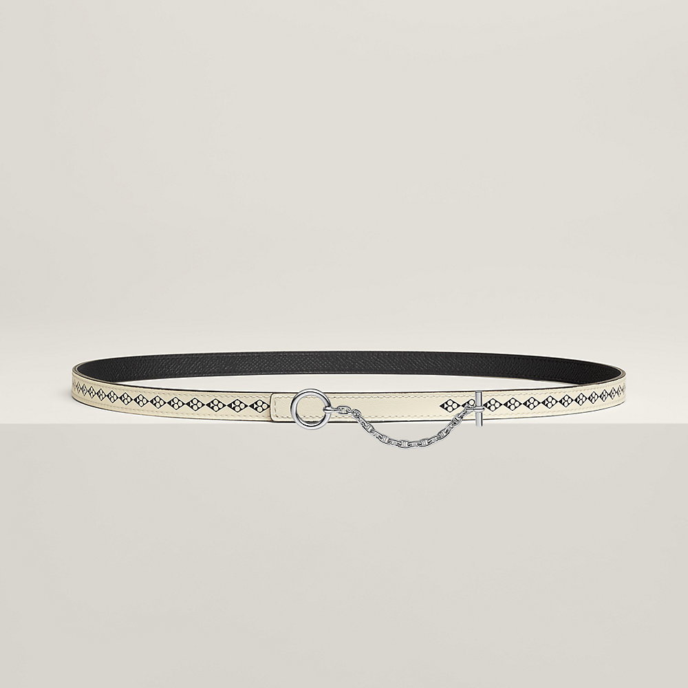 HERMES ベージュキャンバスベルト HERMES - エルメス コンスタンスH リバーシブル ベルト サイズ