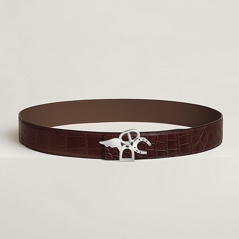 ベルトバックル 《グッドラック》 & レザーベルト 38 mm | Hermès
