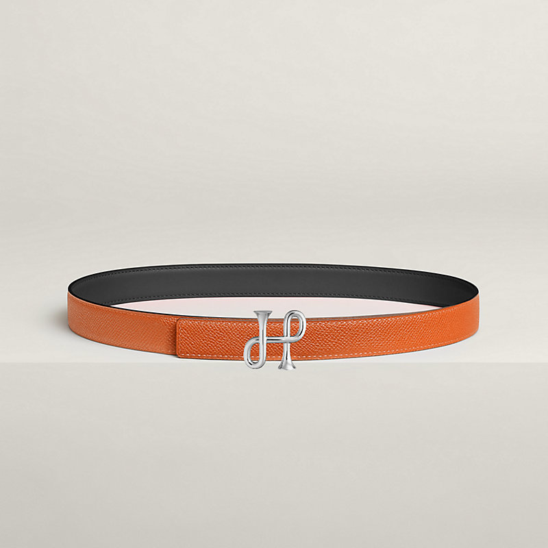 エルメスバックル24mmベルト用未使用品コール・バロック今期デザイン ベルトバックル 《コール・バロック》 & レザーベルト（キット） 24