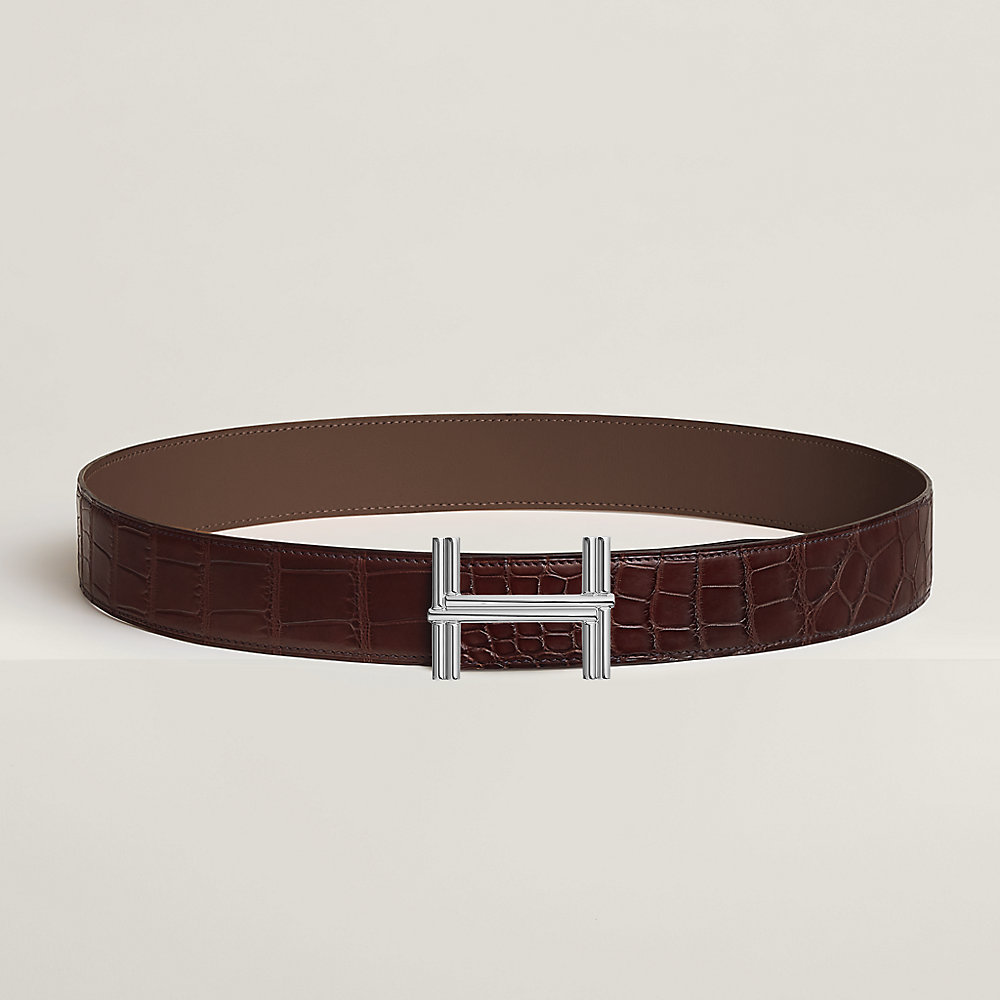 エルメス　バックル　HERMES ベルトバックル 《トラバース》 & レザーベルト 38 mm | Hermès