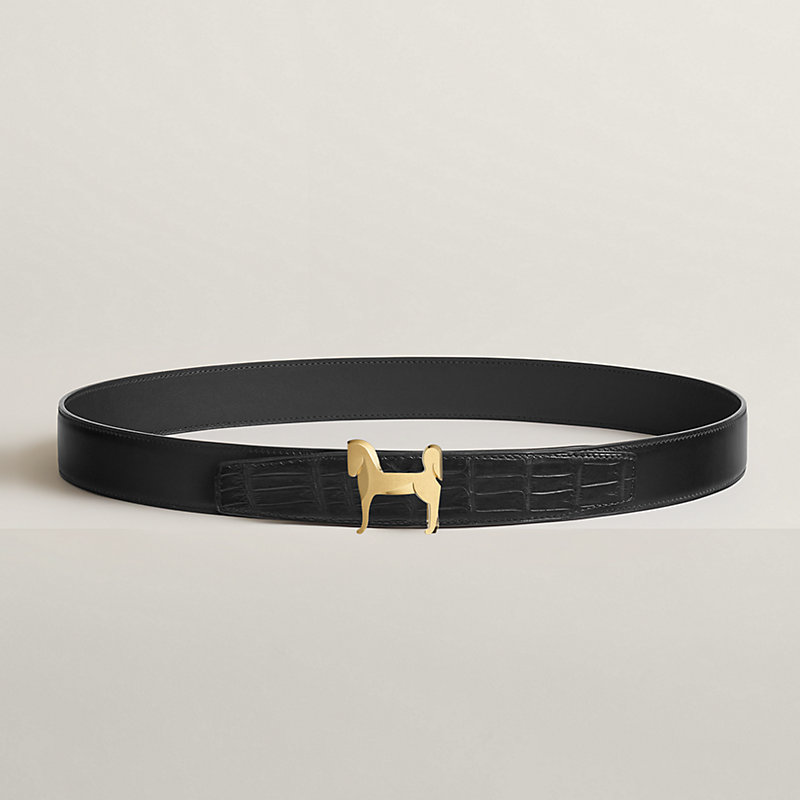 HERMES エルメス ベルト バックル Hベルト ○Z刻印 ブラック