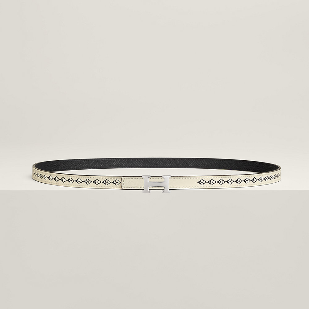 ベルトバックル 《ミニH》 & レザーベルト 《トレッフル》 13 mm