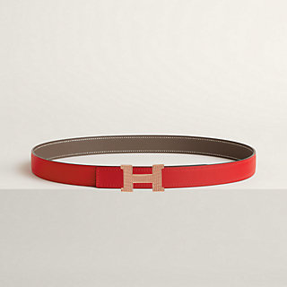 ベルトバックル 《ミニ・コンスタンス》 ギヨシェ & レザーベルト