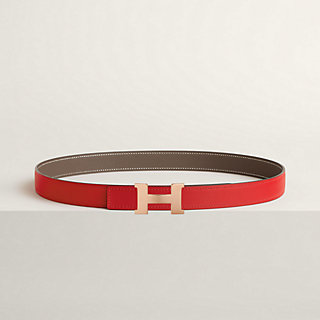 HERMES ベルト 75 ブラックレザーベルト H型バックル コンスタンス HERMES(エルメス) 03's CONSTANCE belt/コンスタンス Hバックル
