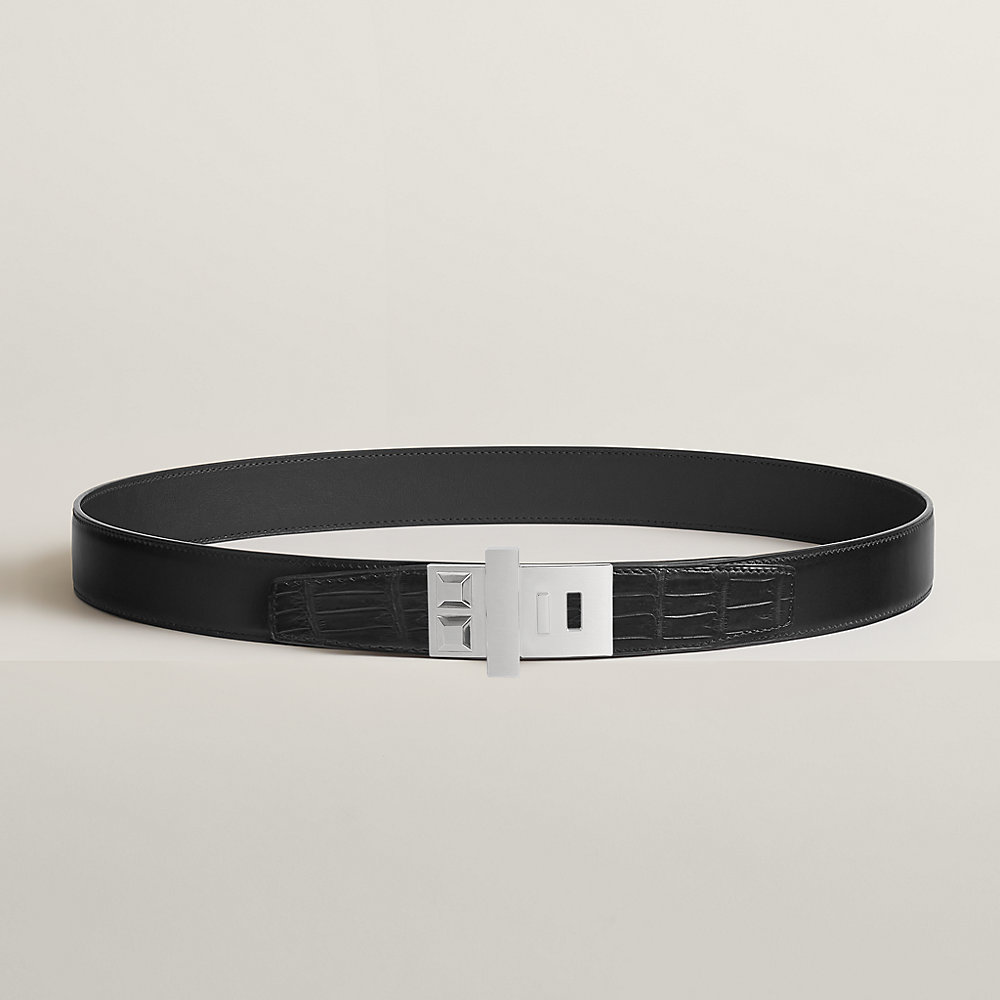 メンズ レザーベルト 32㎜ HERMES エルメス互換 替え ベルト交換 ベルトバックル 《メドール》 & レザーベルト 32 mm | Hermès
