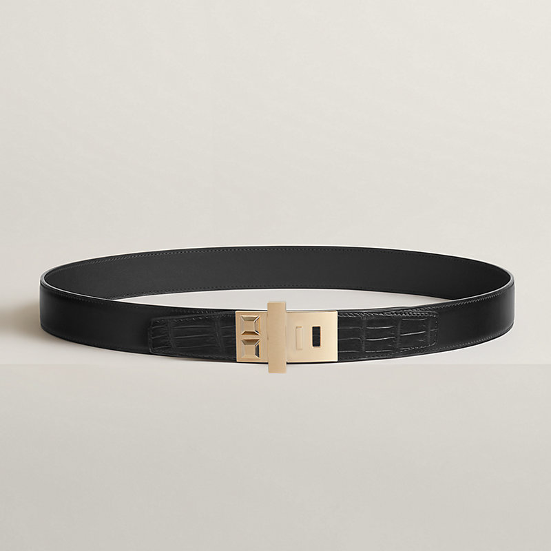 ベルトバックル 《メドール》 & レザーベルト 32 mm | Hermès