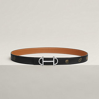 HERMES 】 レディース アタメ 赤X黒 バックルベルト ビンテージ