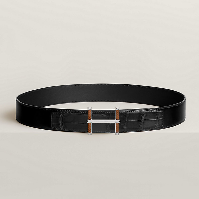 エルメス ベルト ベルトバックル 《クイズ・フェルムトゥ》 & レザーベルト 38 mm