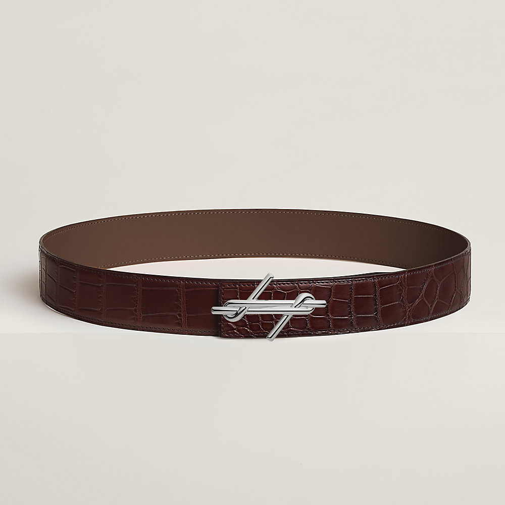 HERMES レザー ベルト H型バックル ベルトバックル 《H》 & レザーベルト 32 mm | Hermès - エルメス-公式