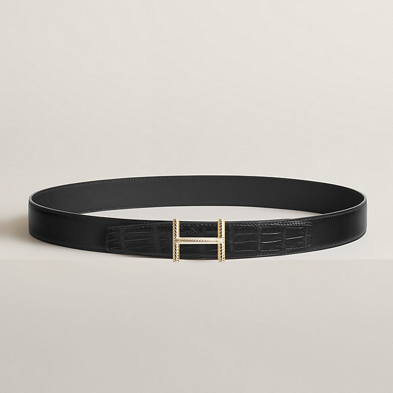 HERMES - エルメス Hダンクル リバーシブル 32MM ベルト #80
