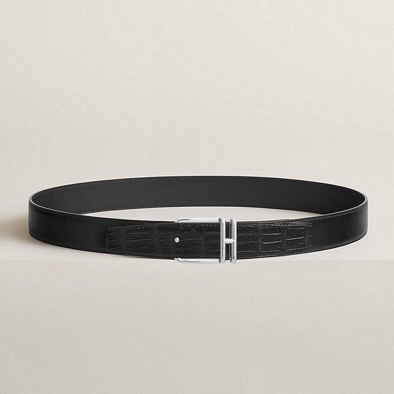 【ふーみん】エルメス　美品☆レザーベルト HERMES 極美品 エルメス レザー シルバー金具 セリエボタン
