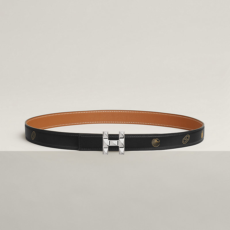 HERMES エルメス　エレファントバックルリバーシブルベルト75 美品 ベルトバックル（キット） レディス 《Hアンフィニ》 24