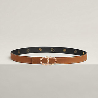 UMI　　HERMES リバーシブルレディース ベルトレザー HERMES - 美品 Vintage エルメス HERMES 98年 ベルト レザー