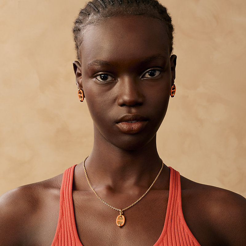 ペンダント 《ミニ・マイヨン》 PM - ベージュ | Hermès ペンダント 《ミニ・マイヨン》 PM - ベージュ | Hermès